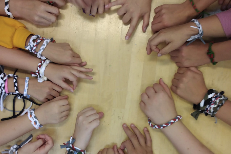 Eco jewelry / bracelet from recycled materials