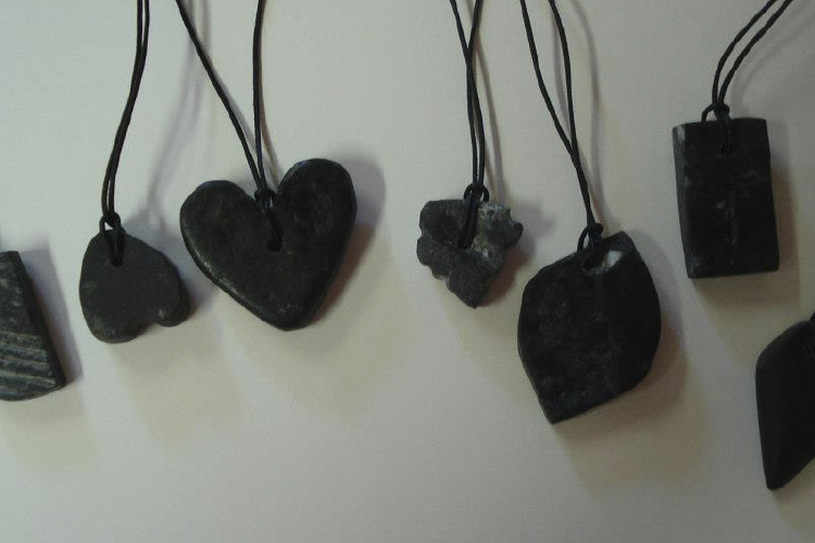 Soapstone amulet making