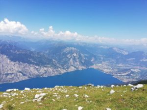 Summer view from the mountains in Italy