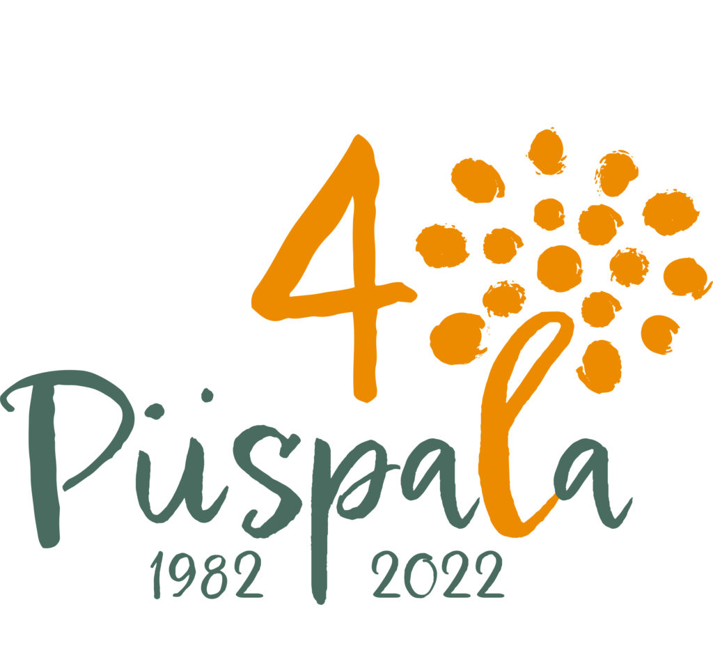 Piispalan juhlavuoden logo.