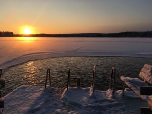 Piispalan avanto ja laituri.
